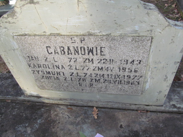 Jan Caban Poczesna - Grobonet - Wyszukiwarka osób pochowanych