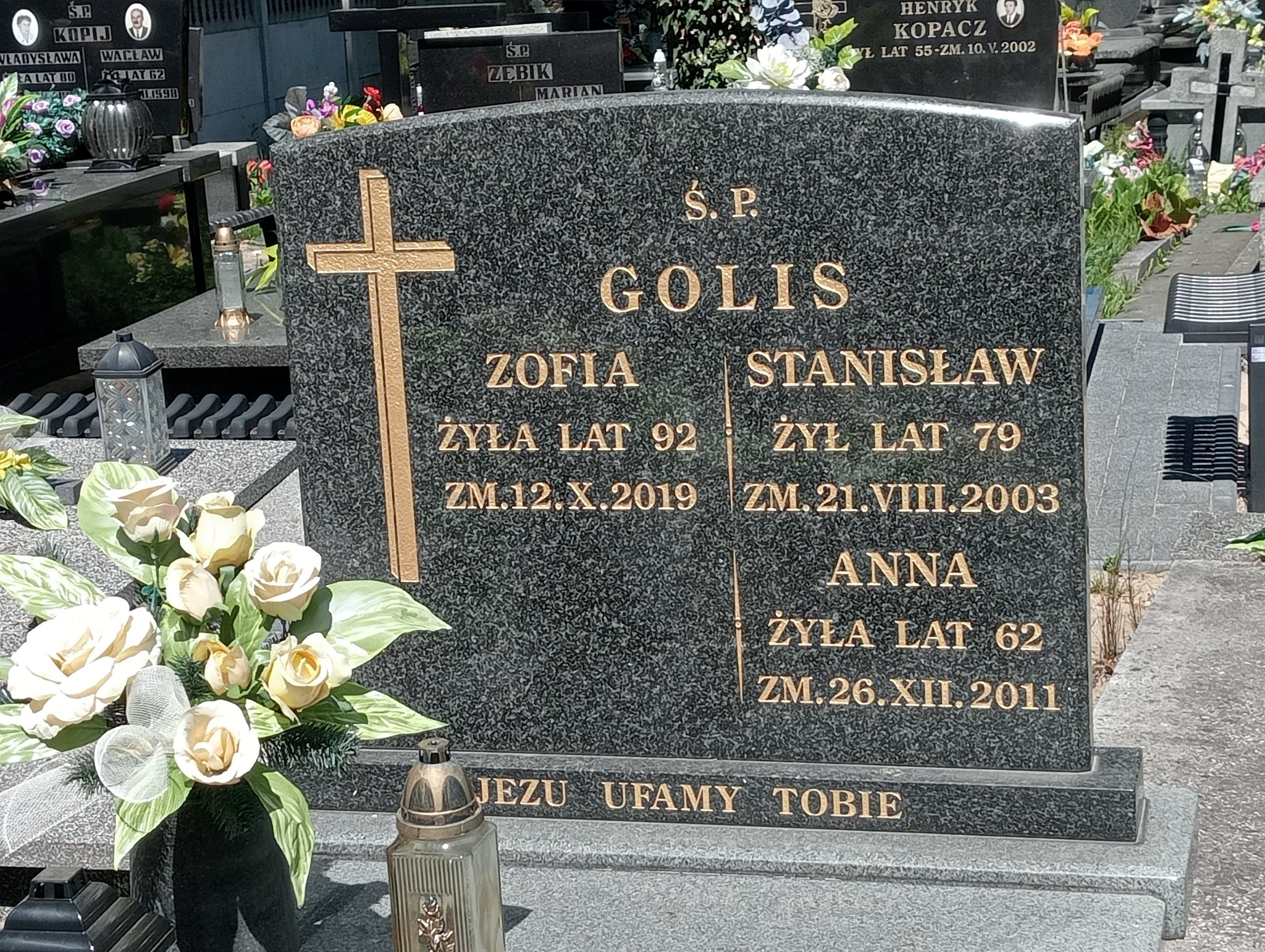 Zofia Golis Poczesna - Grobonet - Wyszukiwarka osób pochowanych