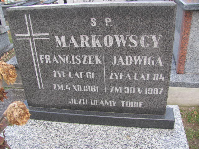 Franciszek Markowski  1900 Poczesna - Grobonet - Wyszukiwarka osób pochowanych