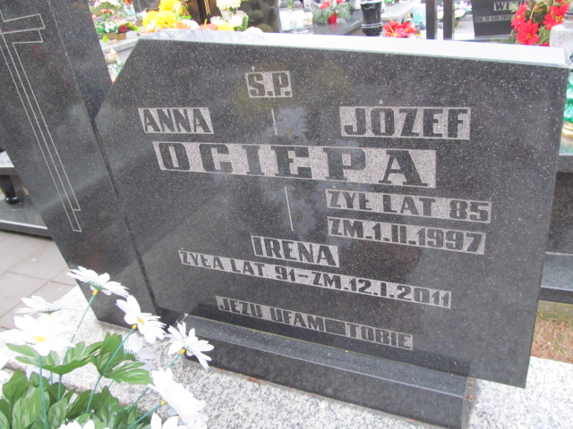 Józef Ociepa 1912 Poczesna - Grobonet - Wyszukiwarka osób pochowanych