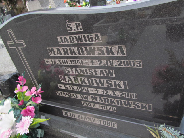 Jadwiga Markowska 1941 Poczesna - Grobonet - Wyszukiwarka osób pochowanych